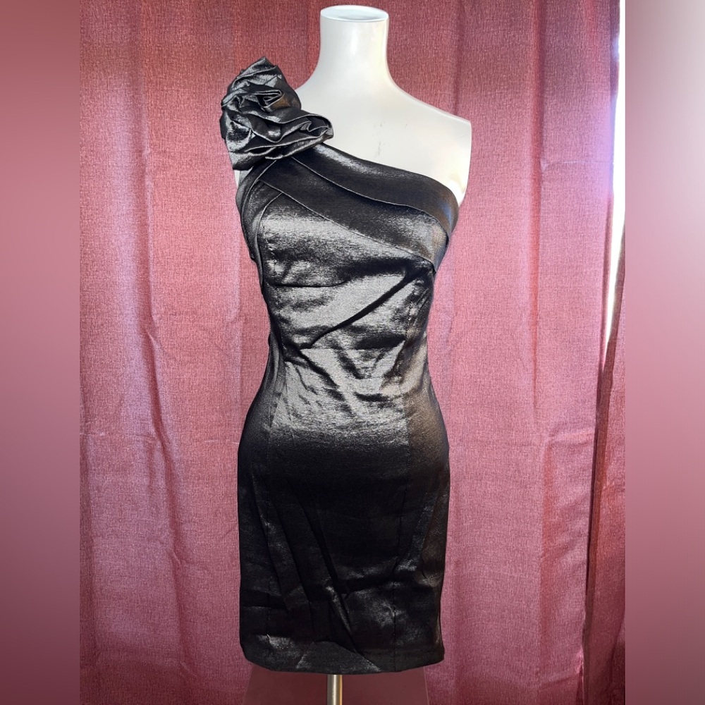 Mystic One Shoulder Formal/ Party Mini Dress Juniors Size Medium